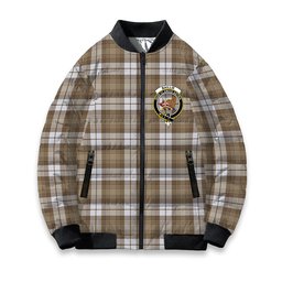 ScotsTee Shop Scottish Baillie Dress Ancient Clan Crest Tartan Bomber Puffer Jacket