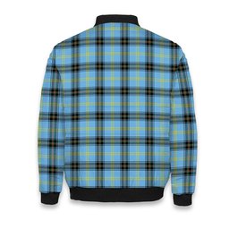 ScotsTee Shop Scottish Bell of the Borders Modern Crest Tartan Bomber Puffer Jacket