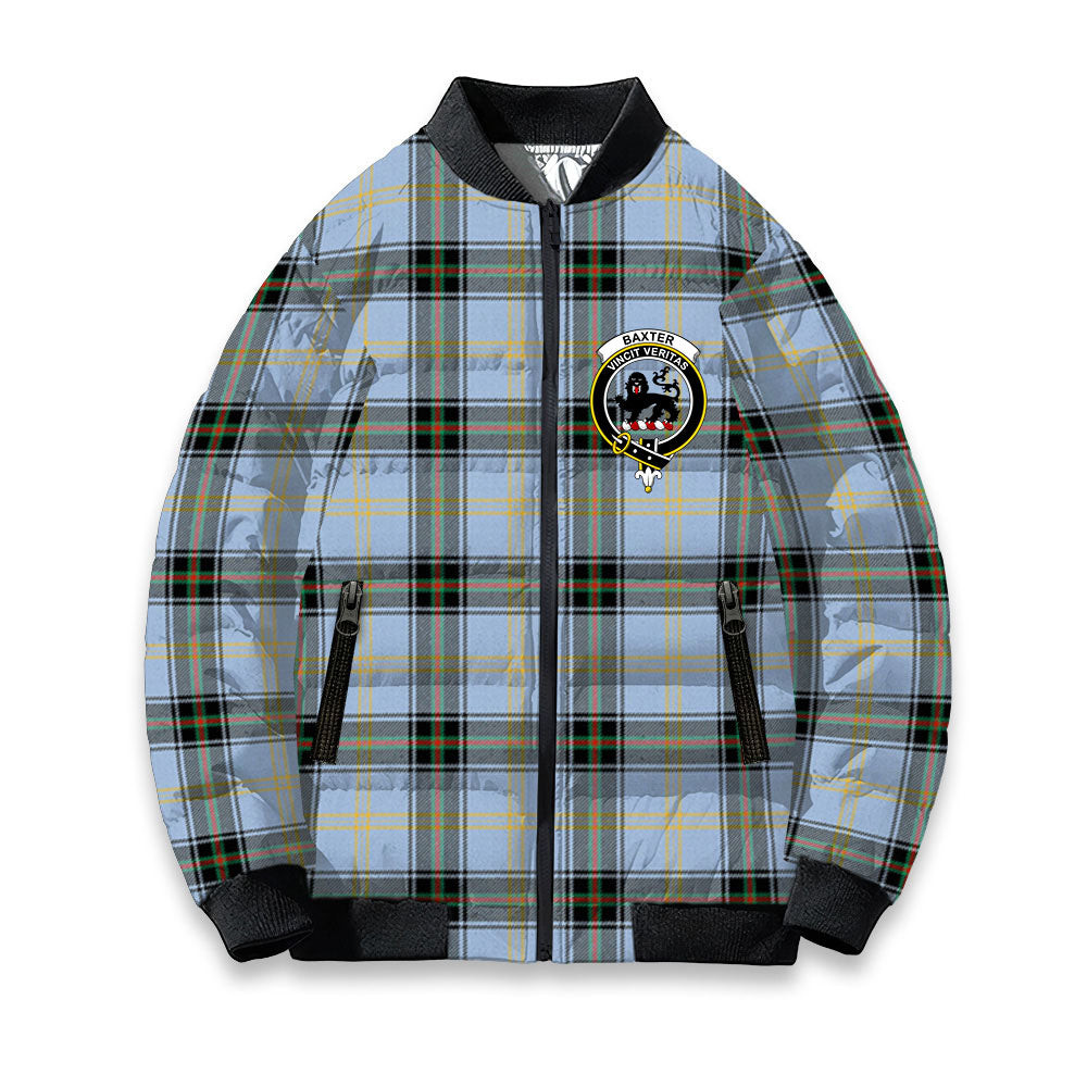 ScotsTee Shop Scottish Baxter of Balgavies Ancient Crest Tartan Bomber Puffer Jacket