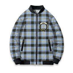 ScotsTee Shop Scottish Bell of the Borders Ancient Crest Tartan Bomber Puffer Jacket