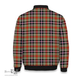 ScotsTee Shop Scottish Bruce of Kinnaird Ancient Crest Tartan Bomber Puffer Jacket