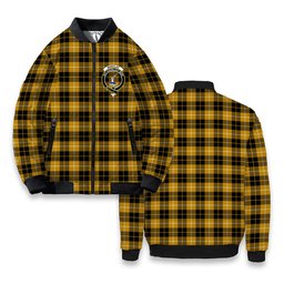 ScotsTee Shop Scottish Barclay Dress Ancient Clan Crest Tartan Bomber Puffer Jacket