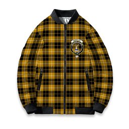 ScotsTee Shop Scottish Barclay Dress Ancient Clan Crest Tartan Bomber Puffer Jacket