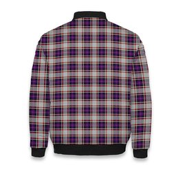 ScotsTee Shop Scottish Bruce of Kinnaird Dress (Dance) Crest Tartan Bomber Puffer Jacket