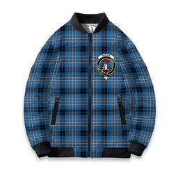 ScotsTee Shop Scottish Brodie Countryfare Ancient Crest Tartan Bomber Puffer Jacket