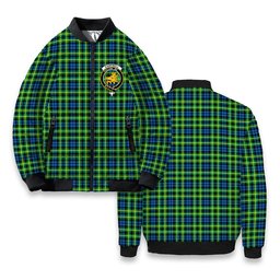 ScotsTee Shop Scottish Campbell of Breadalbane Ancient Crest Tartan Bomber Puffer Jacket
