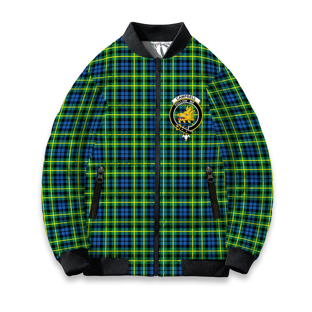 ScotsTee Shop Scottish Campbell of Breadalbane Ancient Crest Tartan Bomber Puffer Jacket