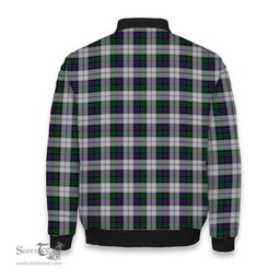 ScotsTee Shop Scottish Campbell of Cawdor Dress Crest Tartan Bomber Puffer Jacket