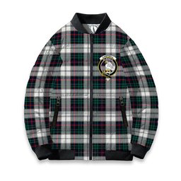 ScotsTee Shop Scottish Campbell of Cawdor Dress Modern Crest Tartan Bomber Puffer Jacket