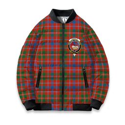 ScotsTee Shop Scottish Donald of Glenaladale Ancient Crest Tartan Bomber Puffer Jacket