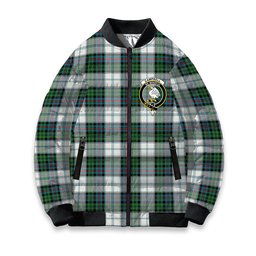 ScotsTee Shop Scottish Campbell of Cawdor Dress Ancient Crest Tartan Bomber Puffer Jacket