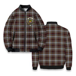 ScotsTee Shop Scottish Douglas Ancient Dress WCWM Crest Tartan Bomber Puffer Jacket
