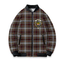 ScotsTee Shop Scottish Douglas Ancient Dress WCWM Crest Tartan Bomber Puffer Jacket
