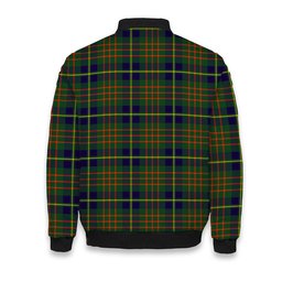 ScotsTee Shop Scottish Cameron of Lochiel Hunting Modern Crest Tartan Bomber Puffer Jacket