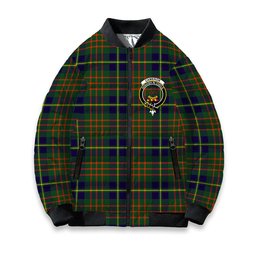 ScotsTee Shop Scottish Cameron of Lochiel Hunting Modern Crest Tartan Bomber Puffer Jacket