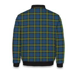 ScotsTee Shop Scottish Dalrymple M of Oxenfoord Crest Tartan Bomber Puffer Jacket