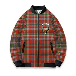 ScotsTee Shop Scottish Donald of Lochmaddy Ancient Crest Tartan Bomber Puffer Jacket