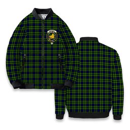 ScotsTee Shop Scottish Campbell of Breadalbane Modern Crest Tartan Bomber Puffer Jacket