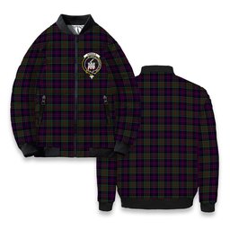 ScotsTee Shop Scottish Donald of Clan Ranald Crest Tartan Bomber Puffer Jacket