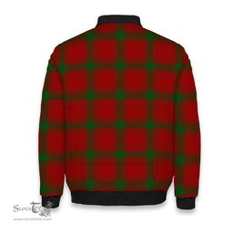 ScotsTee Shop Scottish Donald of Sleat Crest Tartan Bomber Puffer Jacket