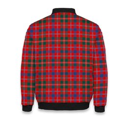 ScotsTee Shop Scottish Donald of Glenaladale Modern Crest Tartan Bomber Puffer Jacket