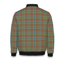 ScotsTee Shop Scottish Currie of Arran Ancient Clan Crest Tartan Bomber Puffer Jacket