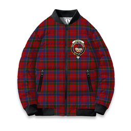ScotsTee Shop Scottish Donald of Glenaladale Crest Tartan Bomber Puffer Jacket
