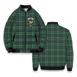 ScotsTee Shop Scottish Donald Lord of the Isles Hunting Modern Crest Tartan Bomber Puffer Jacket