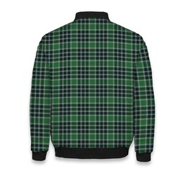ScotsTee Shop Scottish Donald Lord of the Isles Hunting Modern Crest Tartan Bomber Puffer Jacket