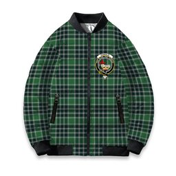 ScotsTee Shop Scottish Donald Lord of the Isles Hunting Modern Crest Tartan Bomber Puffer Jacket