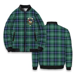 ScotsTee Shop Scottish Donald of the Isles Hunting Ancient Crest Tartan Bomber Puffer Jacket