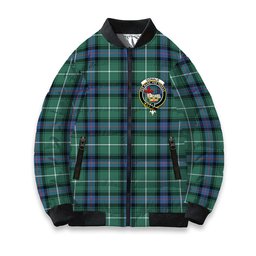 ScotsTee Shop Scottish Donald of the Isles Hunting Ancient Crest Tartan Bomber Puffer Jacket