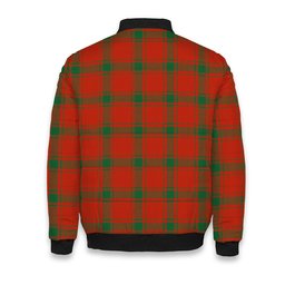 ScotsTee Shop Scottish Donald of Sleat Ancient Crest Tartan Bomber Puffer Jacket