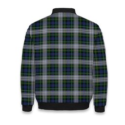 ScotsTee Shop Scottish Campbell of Lochnell Dress Crest Tartan Bomber Puffer Jacket