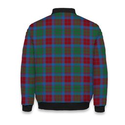ScotsTee Shop Scottish Fraser of Altyre Ancient Crest Tartan Bomber Puffer Jacket