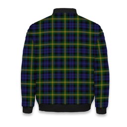 ScotsTee Shop Scottish Gordon of Esslemont Crest Tartan Bomber Puffer Jacket
