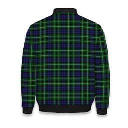 ScotsTee Shop Scottish Graham of Montrose 2 Crest Tartan Bomber Puffer Jacket