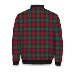 ScotsTee Shop Scottish Fraser of Altyre Modern Crest Tartan Bomber Puffer Jacket