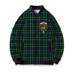 ScotsTee Shop Scottish Graham of Montrose Crest Tartan Bomber Puffer Jacket