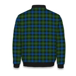 ScotsTee Shop Scottish Ferguson of Atholl Crest Tartan Bomber Puffer Jacket