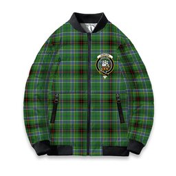 ScotsTee Shop Scottish Duncan of Sketraw Ancient Crest Tartan Bomber Puffer Jacket