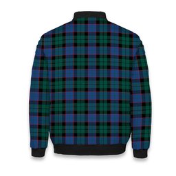 ScotsTee Shop Scottish Ferguson of Balquhidder Modern Crest Tartan Bomber Puffer Jacket
