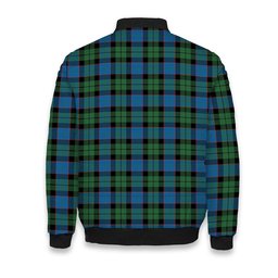 ScotsTee Shop Scottish Fergusson of Balquhidder Ancient Crest Tartan Bomber Puffer Jacket