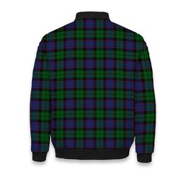 ScotsTee Shop Scottish Ferguson of Balquhidder Crest Tartan Bomber Puffer Jacket