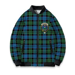 ScotsTee Shop Scottish Ferguson of Balquhidder Ancient Crest Tartan Bomber Puffer Jacket