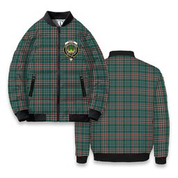 ScotsTee Shop Scottish Gayre Dress Modern Crest Tartan Bomber Puffer Jacket