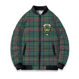 ScotsTee Shop Scottish Gayre Dress Modern Crest Tartan Bomber Puffer Jacket