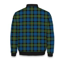 ScotsTee Shop Scottish Fletcher of Dunans Ancient Crest Tartan Bomber Puffer Jacket
