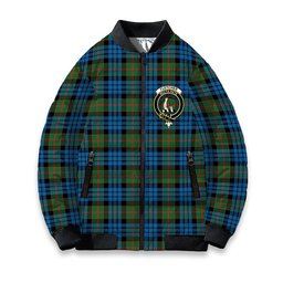 ScotsTee Shop Scottish Fletcher of Dunans Ancient Crest Tartan Bomber Puffer Jacket