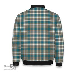 ScotsTee Shop Scottish Livingstone Dress Ancient Crest Tartan Bomber Puffer Jacket